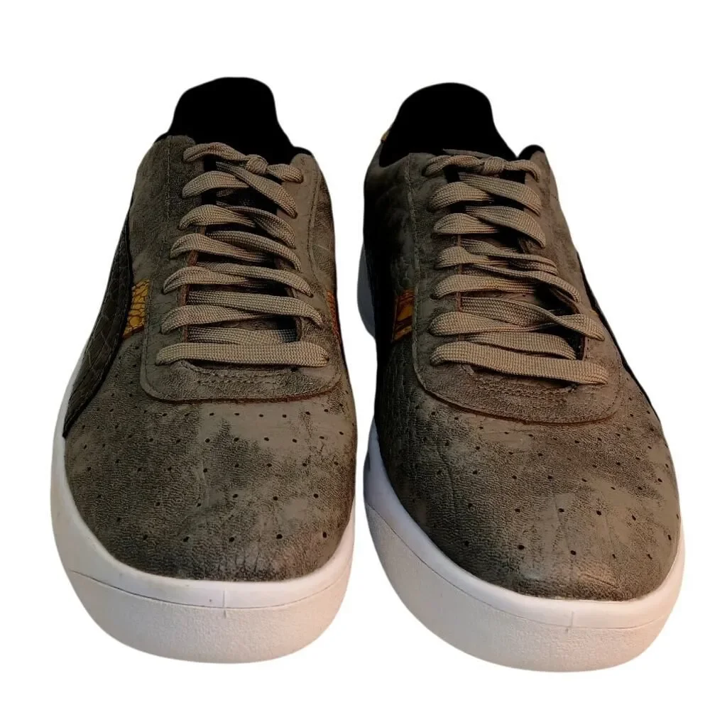 PUMA GV SPECIAL Men's Gray & Black Faux Crocodile Skin Sneakers - Size: 11